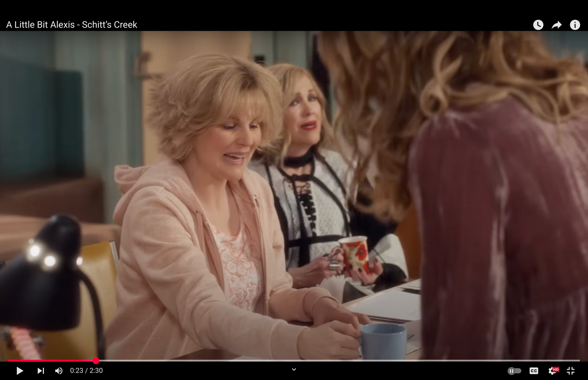 Three women at a casting call